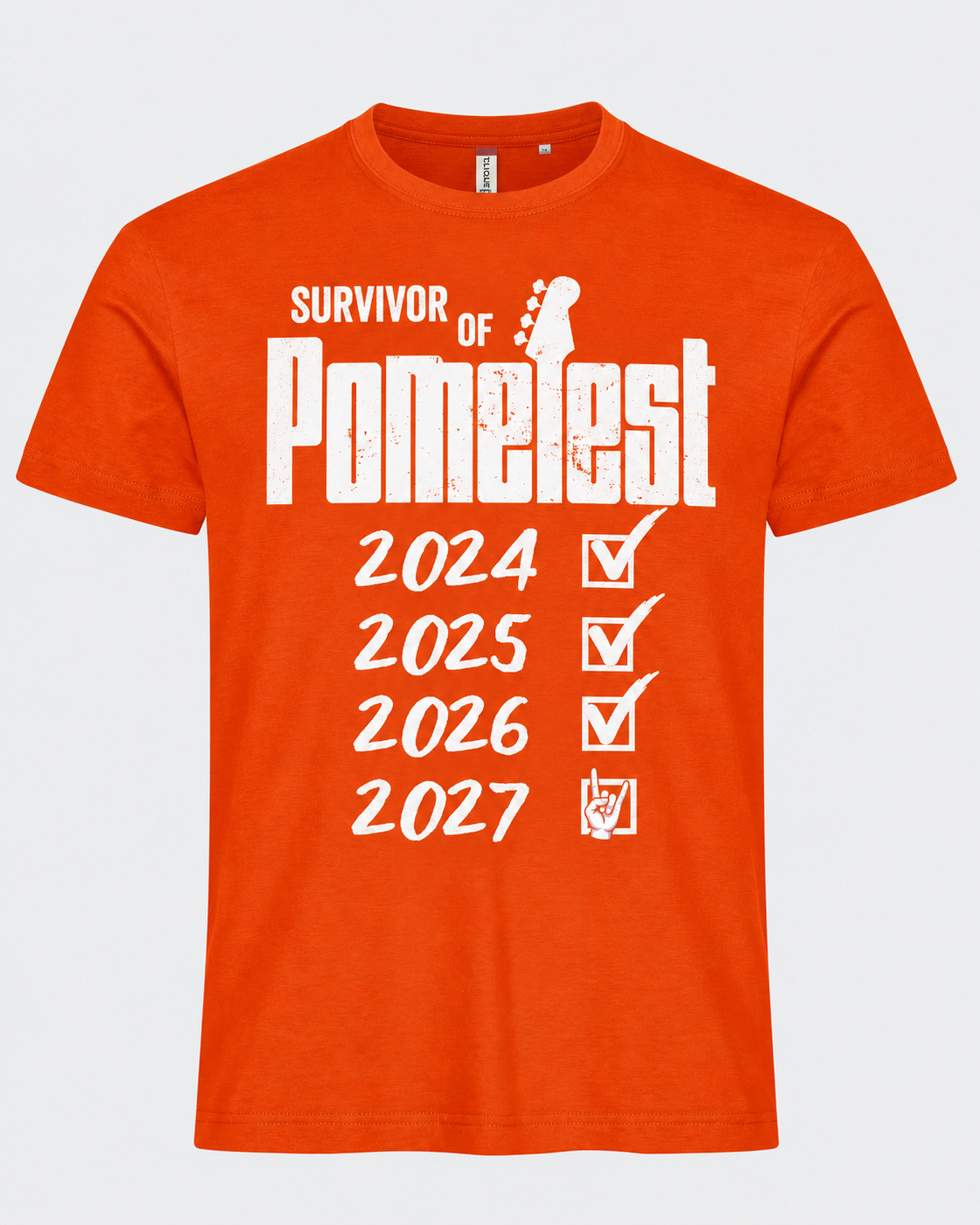 Basic T-Paita "Survivor of PomeFest"