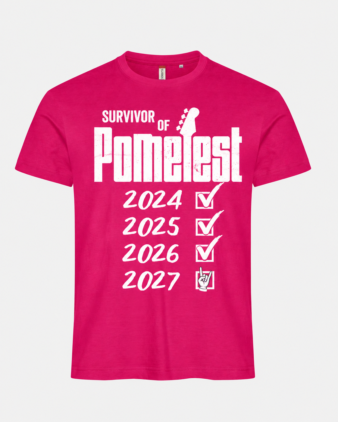 Basic T-Paita "Survivor of PomeFest"