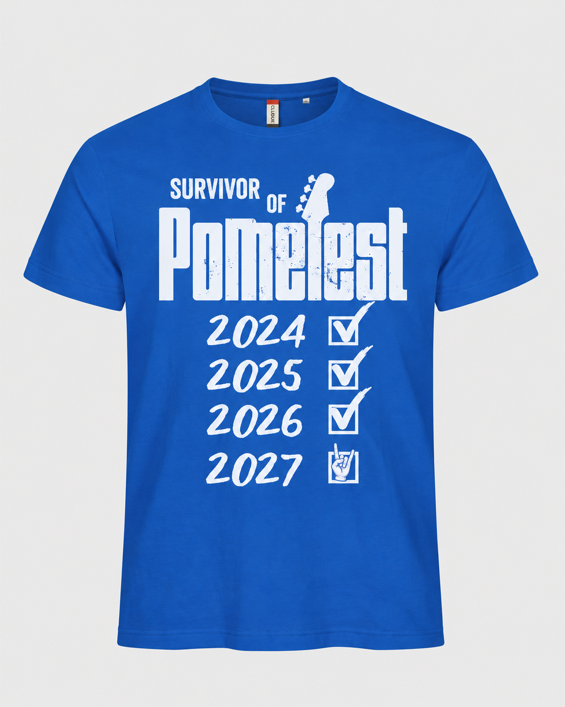 Basic T-Paita "Survivor of PomeFest"