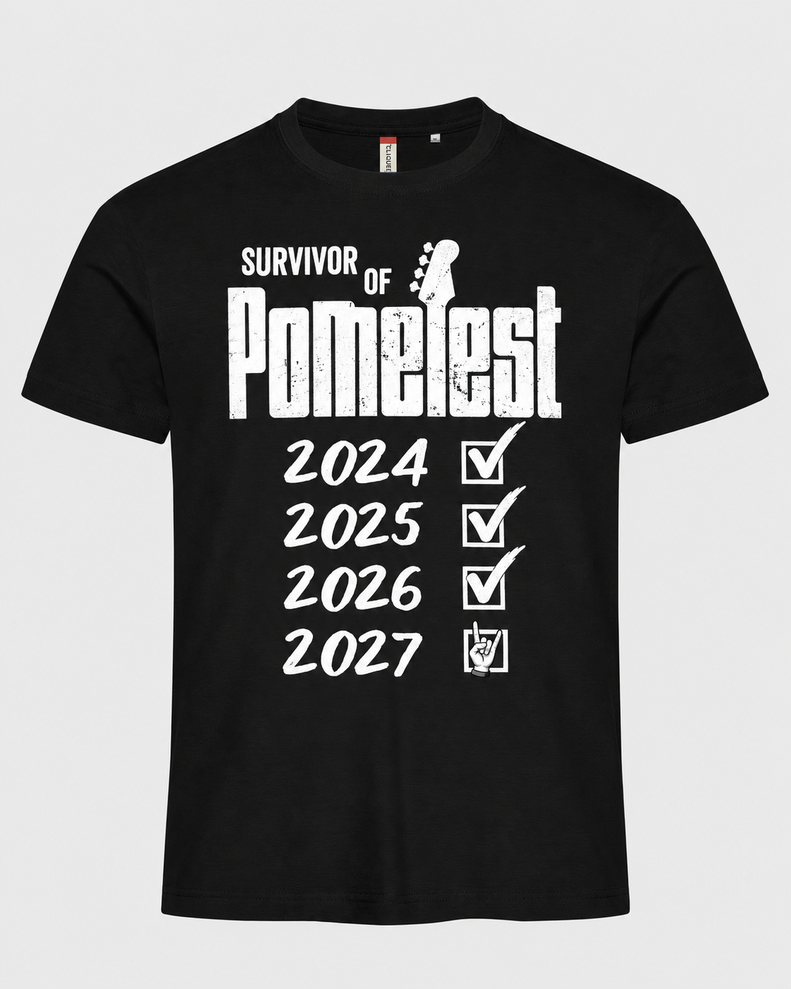 Basic T-Paita "Survivor of PomeFest"
