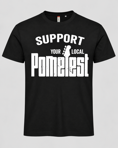 Basic T-Paita "Support your Local"
